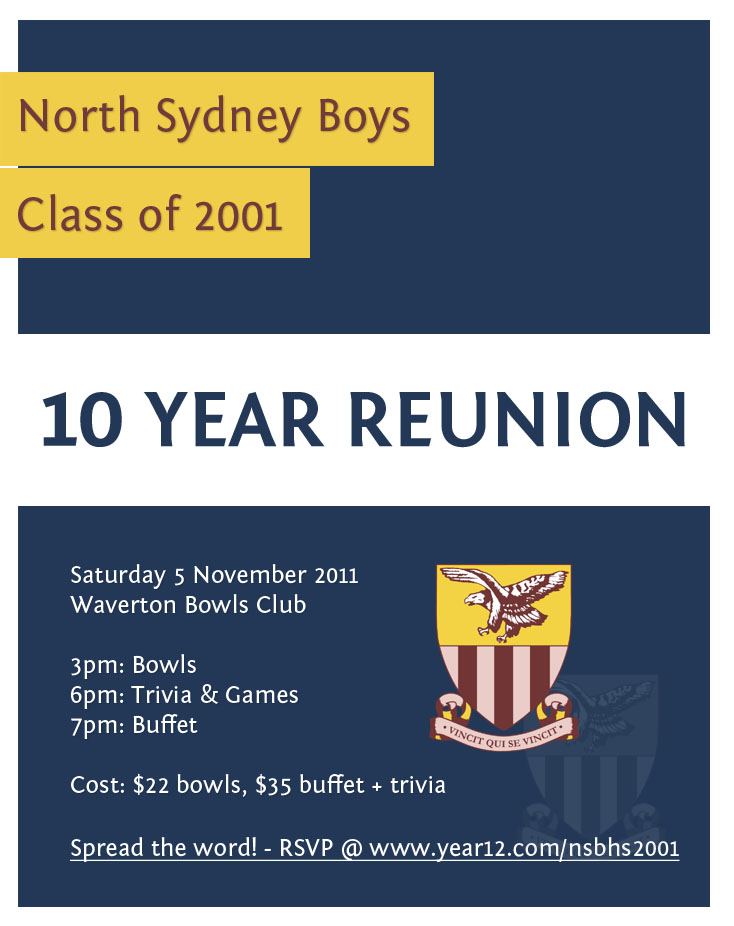Reunion details
